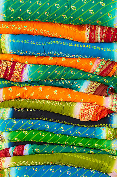 Colorful textile materials