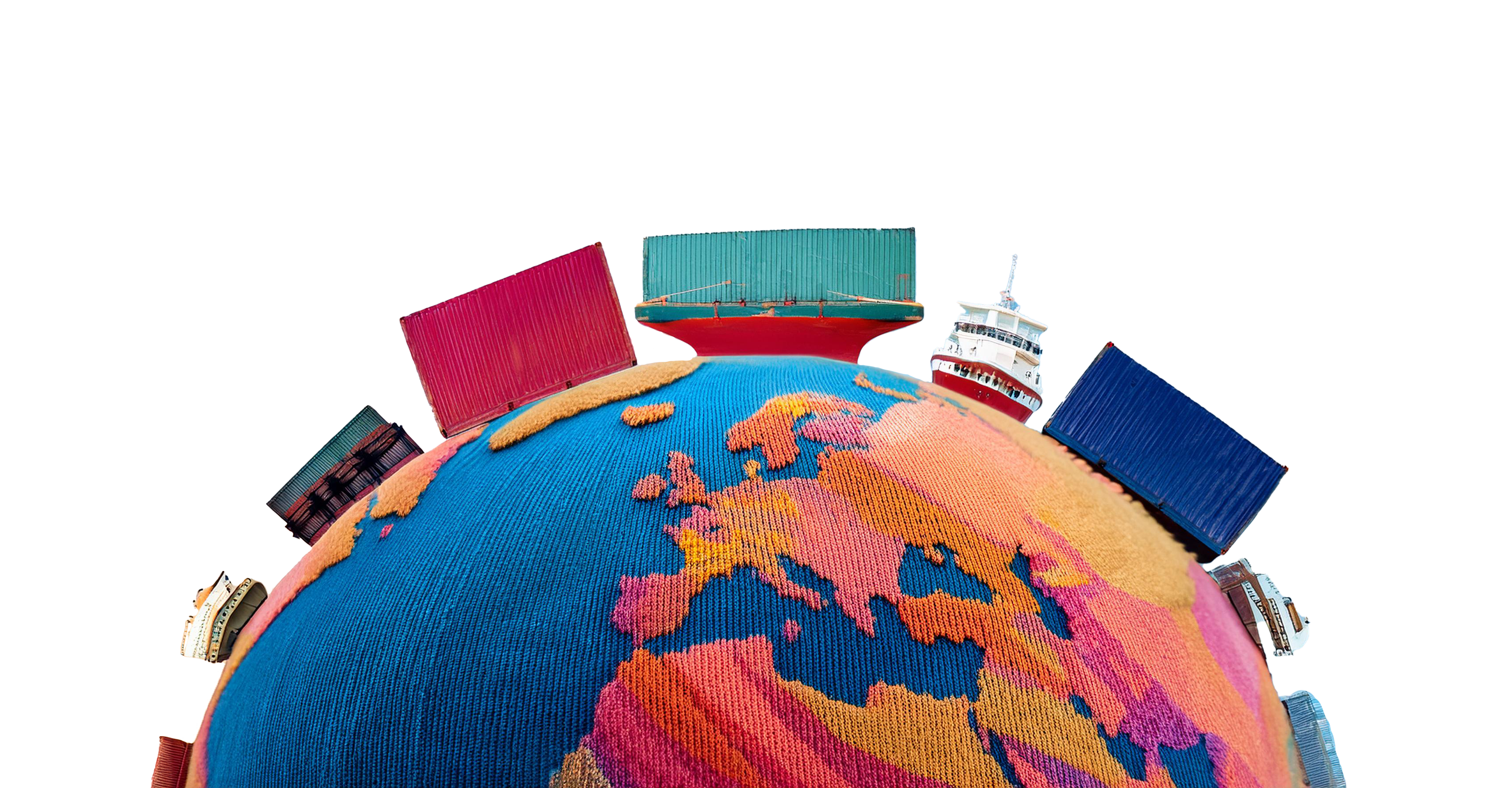 Global textile presence illustration